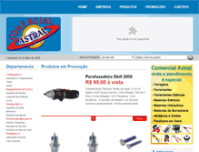 Tablet Screenshot of comercialastral.com.br